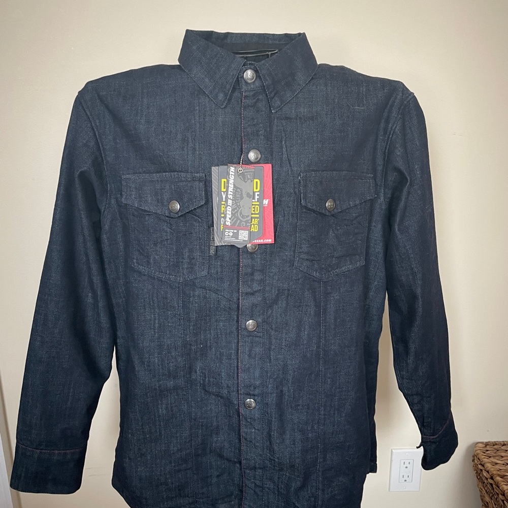 Dark Denim Button-Up Shirt
